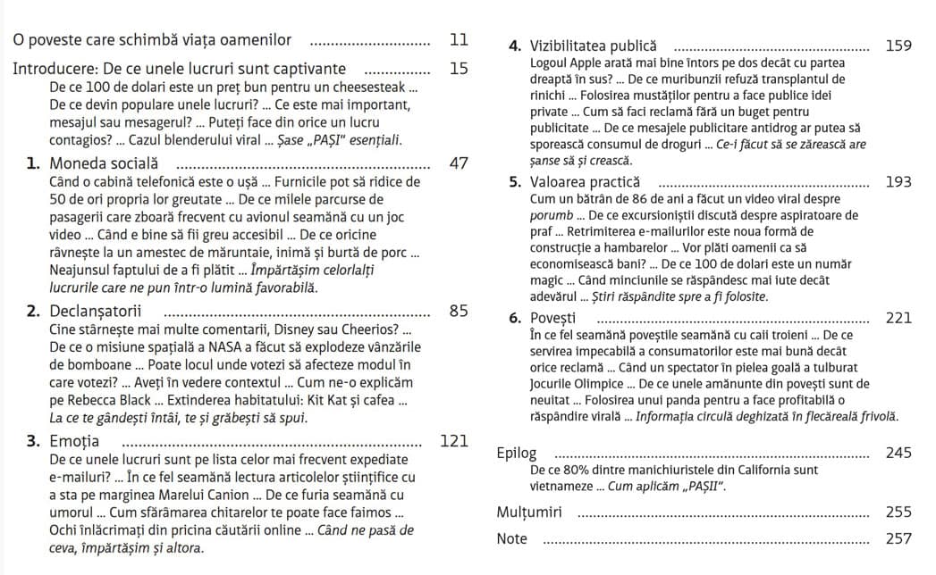 cuprins-carte-contagios-jonah-berger-publica